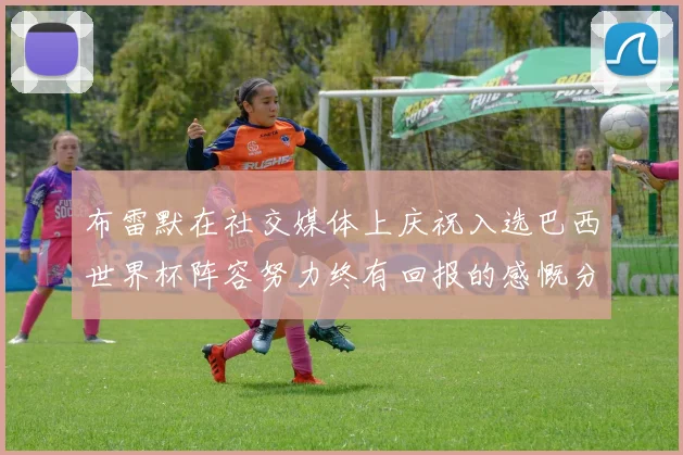 布雷默在社交媒体上庆祝入选巴西世界杯阵容努力终有回报的感慨分享